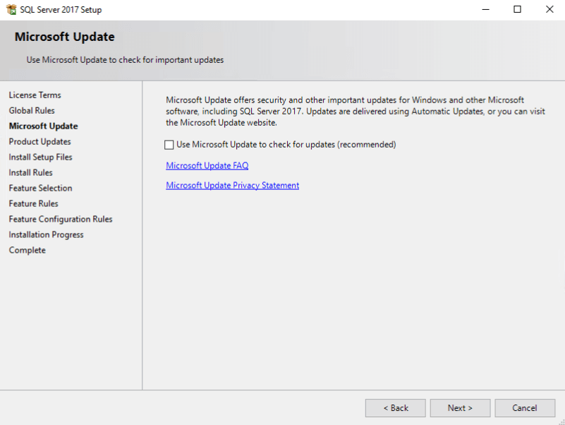 Соглашение получать или нет обновления из Windows Update