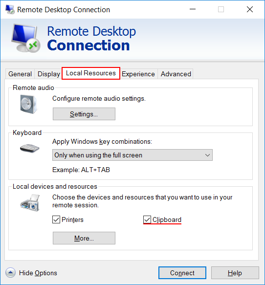 Windows Server. RDP-сессия: проблемы с буфером обмена